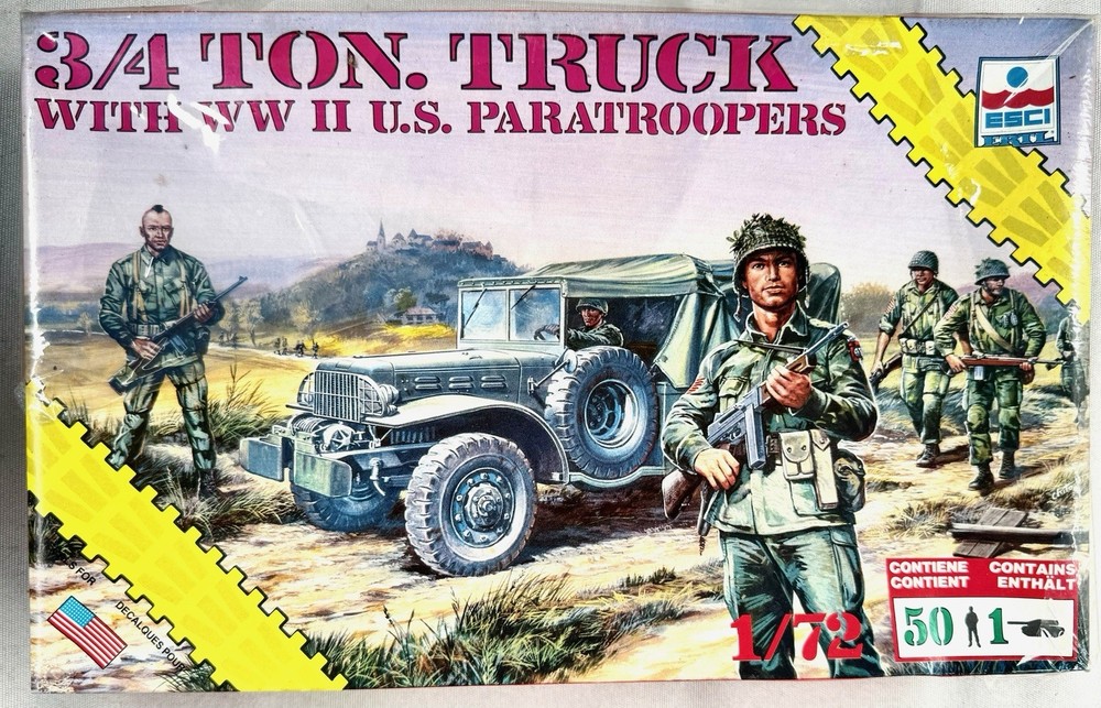 1/72 Esci 8609, 3/4 TON TRUCK with WW II U.S.Paratroopers