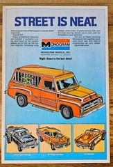 VINTAGE 1978 MONOGRAM 55 FORD PANEL CHEVY PICKUP 57 CHEVY MODEL ADVERTISEMENT