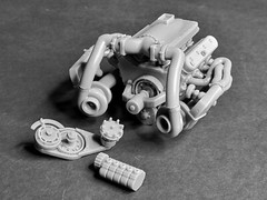 LSX Twin Turbo Engine – 3D print LS Outlaw Pro Mod 1:8 1:12 1:18 1:24 scale JPGM