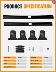 KINGGERI 300lbs Roof Rack Cross Bars Compatible with Honda Pilot 2023-2026