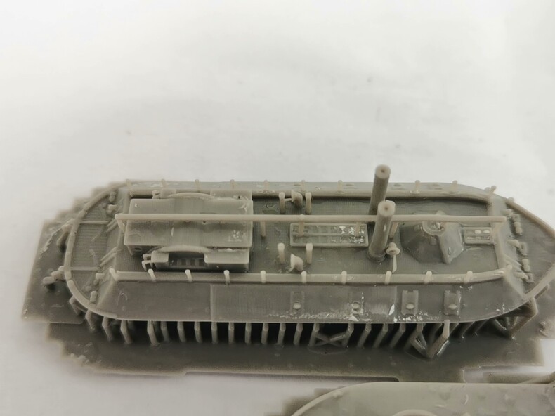 1 /700 USS Cincinnati Inland Ironclad Ship of the United States Unpainted