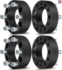 OCPTY 4PCS 6×5.5 to 6×5.5 Wheel Spacers 2″ Wheel Adapters 14×1.5 Studs 108mm