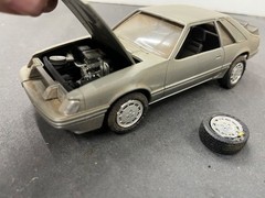 C6 MPC Ford Mustang SVO FOX BODY built Vintage Car model 1/25 McM.