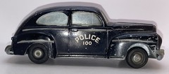 RARE FRICTION 1948 Ford POLICE 100 Sedan Promo MASTER-CASTER 1/25 Black VG-FN