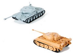 1/72 IS-2 and Tiger Tanks,Great Confrontation ZVEZDA 5200 Plastic Model Kit