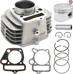 Anxingo 52.4mm Aluminum Cylinder Big Bore Kit with Piston Kit and Gaskets,