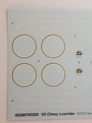 53 Chevy Bel Air DECAL SHEET for Revell Monogram 1:24 Model Kit 1953 DECALS