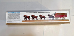 Vintage AMT Budweiser Clydesdale 8-Horse Hitch 1/20 Model Kit #7702 1978
