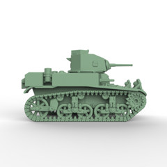 MRY-SFW 1/200 Military Model Kit US M2A4 Light Tank