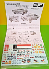 MPC 1968 Dodge Coronet Convertible w/Trailer 1/25 MPC978 Plastics Car/Truck