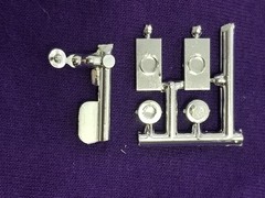 66 Ford Mustang GT GAS / FUEL CAP & LICENSE PLATES from AMT 1:25 Model Kit 1966