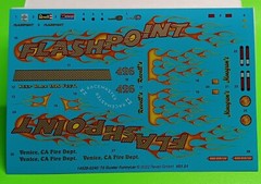 70 1970 Plymouth Duster Funny Car 1/24 Decal Sheet Flames Revell