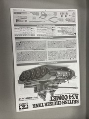 A34 Comet British Cruiser Tank – 1/35 Scale Tamiya Mostly Painted & Assembled