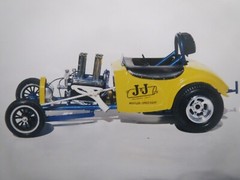 J &J Muffler 32′ Bantam A/A 1/25 Decal from Fremont Racing Specialties