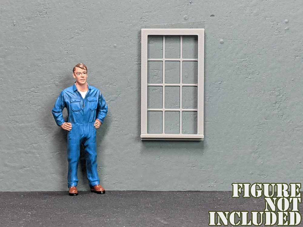 1/24 Scale Windows For Diorama Buildings (set of 4)