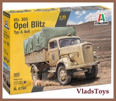 Italeri Plastic Model kit 1/35 Scale Kfz.305 Opel Blitz Typ A 4×4 Truck 6760