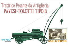 WIP 3D 1/35 Tractor Pavesi-Tolotti B Type with Crane
