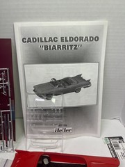 1/24 HELLER CADILLAC ELDORADO BIARRITZ CONVERTIBLE PARTIALLY BUILT MODEL CAR KIT