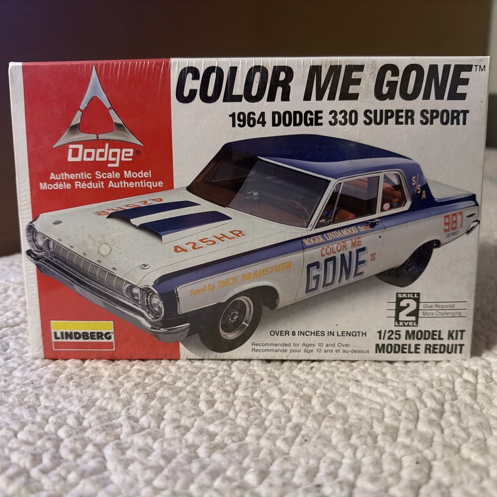 Lindberg Color Me Gone 1964 Dodge 330 Super Sport Kit # 72156 Factory Sealed