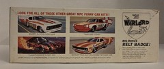 RARE VTG MPC WARLORD CHEVY CAMARO FUNNY CAR # 1-2703-225 ISSUED 1972 COMPLETE