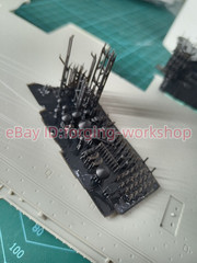 NEW 1 /700 island structure of the U.S. Nimitz-class aircraft carrier Unpainted