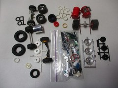 MPC, Revell or AMT Tires, Hubcaps and Parts Lot
