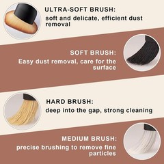 Car Detailing Brush Set, 4PCS Ultra Soft Detail Brushes for Interior & Exterior