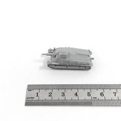 French S-40 Anti-tank Gun, 3D Printed ,1/144 Scale Mini Tank Model,Resin