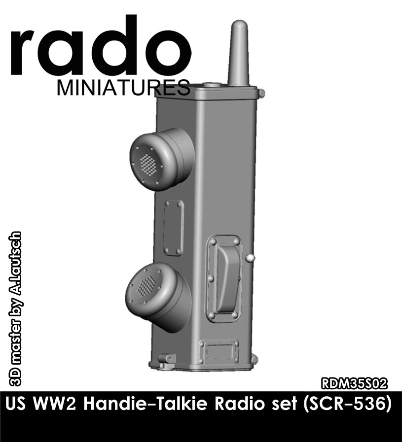 Rado Miniatures 1/35 US WW2 Handie-Talkie (SCR-536) set Portable Radios (6pcs)