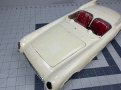 Vtg Large Ideal 1953 Chevrolet Corvette Built Model Car For Parts Motor Works