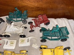 Lot of 9 Vintage 1950s Revell Highway Pioneers Action Miniatures-Parts Restore