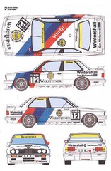 #5 or #12 WARSTEINER BMW 1991 1/25th – 1/24th Scale Waterslide Decals
