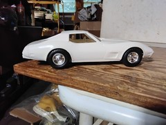 1976 Chevrolet CORVETTE white w BOX Promo Dealer Model