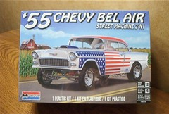 MONOGRAM ’55 CHEVY BEL AIR STREET MACHINE 2′ N 1 MODEL KIT 1/24 SCALE