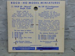 Roco Minitanks (NEW) 1/87 Z-159 WWII US Weasel Amphibious Armore Craft Lot#5263K