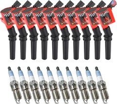 CarBole Ignition Coils Pack DG508 & Iridium Spark Plug SP479, Compatible
