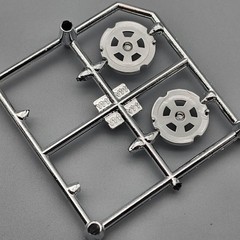 Polar Lights 6401 1965 Dodge Coronet 500 Parts 2 Chrome Hotrod Wheels