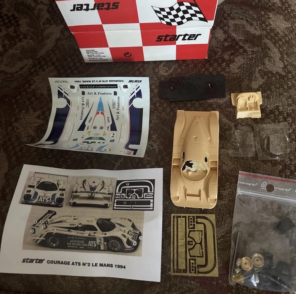 Starter Porsche ATS N.2 Le Mans 1994 Resin Car Kit 1:43 Made In France