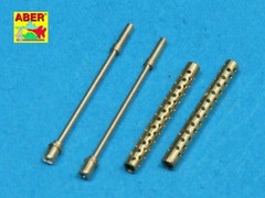 Aber 1/35 US 0.30 Cal M1919 Barrels (2) w/ One Piece Muzzle 35 L-82