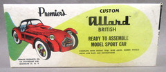 1955 empty box & instructions for Premier #660-889 British ALLARD 1/24 model kit