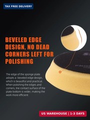 Buffing Polishing Pads, SPTA 6 Inch 150mm Body Repair Polishing Pad Set Made for