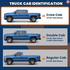 6 inches Running Boards Side Step Compatible for 19-24 Chevy Silverado/GMC