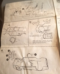 1973 Chevy Corvette Car – Original Model Products General Mills Instruction