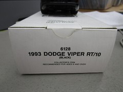 1993 Dodge Viper RT/10 Roadster 1/25 Ertl AMT promo car black plastic with box