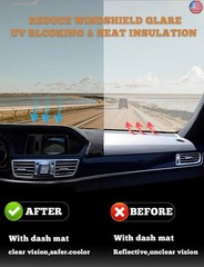 Dash Cover Mat Compatible with Toyota Camry 2007 2008 2009 2010 2011 Camry