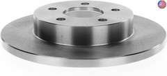 A-Premium 10.63 inch (270mm) Rear Solid Disc Brake Rotors + Ceramic Pads kit