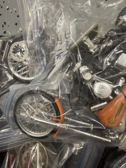 Vintage Model Motorcycle Parts Lot Misc