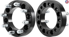 SCITOO 2pcs Wheel Spacers 1.5″ 8×6.5 Bore 130mm Studs 9/16-18 8Lug Wheel