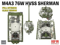 RYEFIELD MODEL RFM RM-5162 1/35 M4A3 76w HVSS Sherman w/Full Interior Clear Ver.