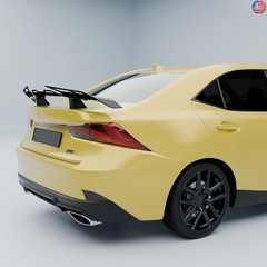 Carbon Fiber Look Spoiler Compatible with Lexus Sedan Saloon Accessories GT
